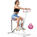 350LBS 2-in-1 Squat Row Trainer with LCD, Adjustable Resistance Leg & Glute Workout Machine for Women