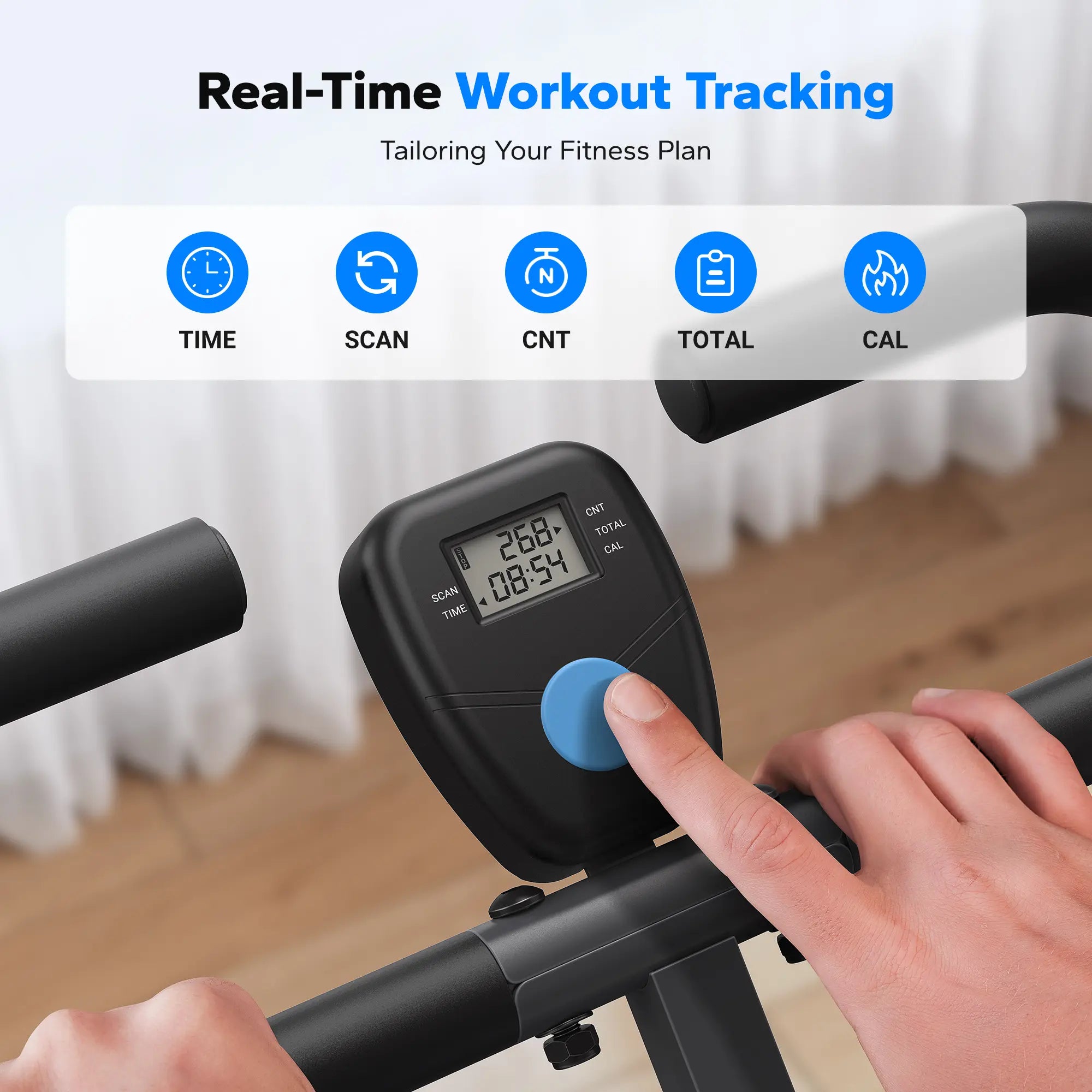 350LBS 2-in-1 Squat Row Trainer with LCD, Adjustable Resistance Leg & Glute Workout Machine for Women